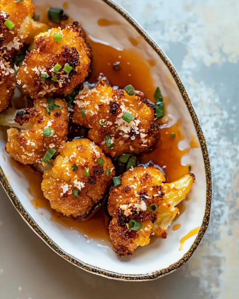 Healthy Crunchy Baked Hot Honey Cauliflower. picture