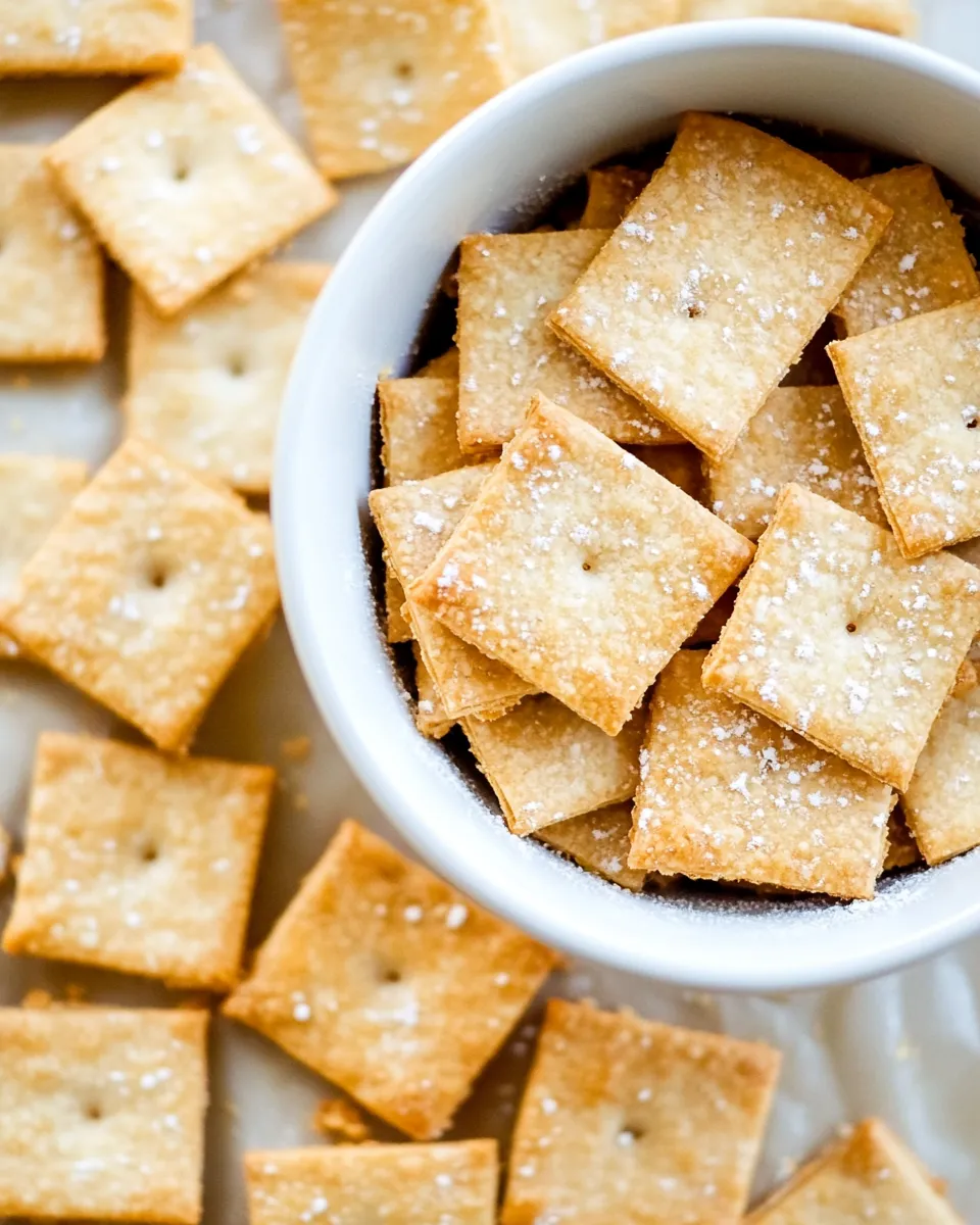Classic Crunchy Sourdough Discard Crackers image