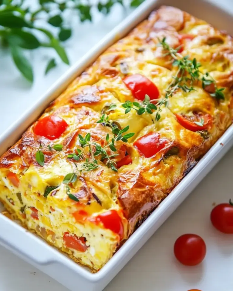 Homemade Crustless Quiche Loaf photo