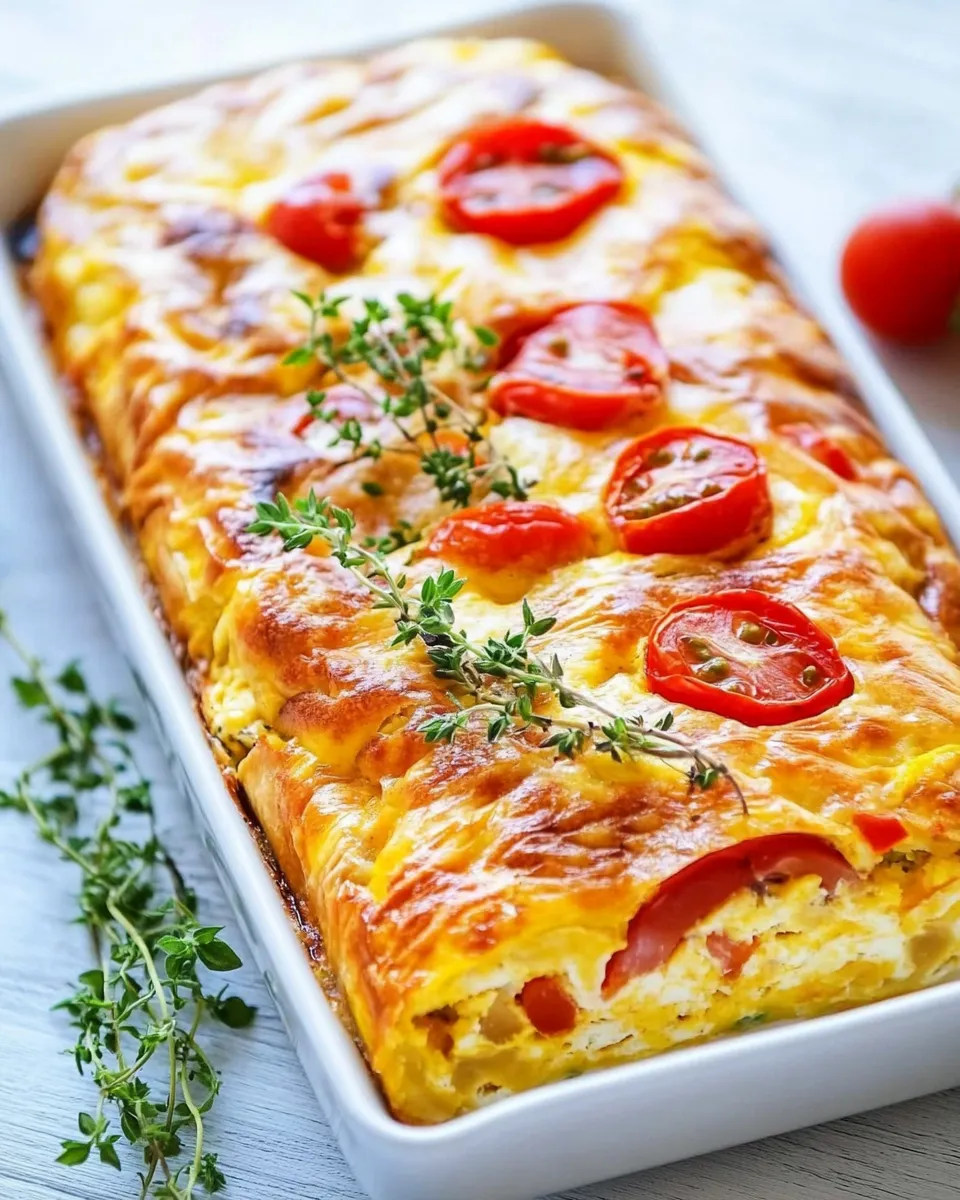 Easy Crustless Quiche Loaf recipe photo