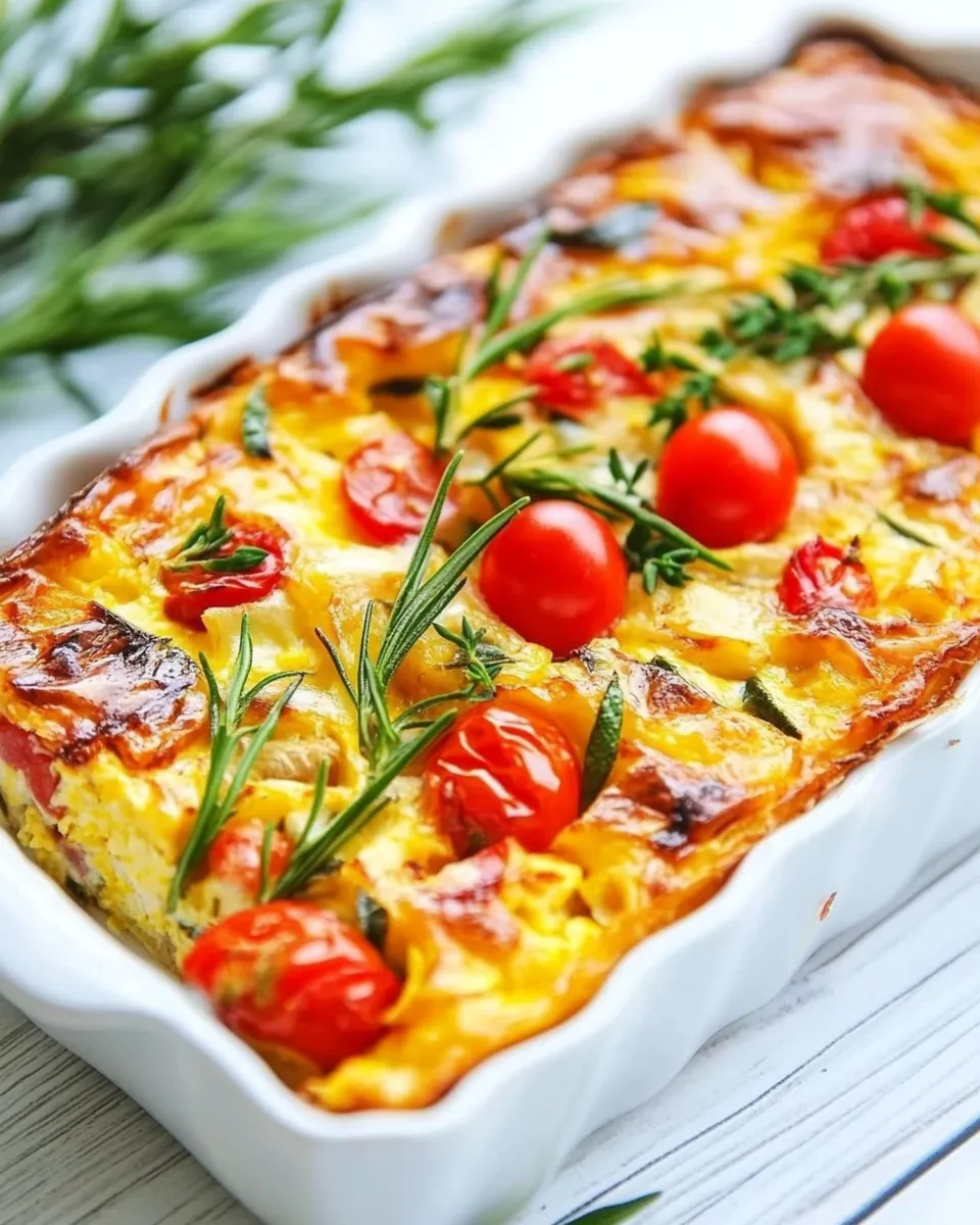 Delicious Crustless Quiche Loaf shot