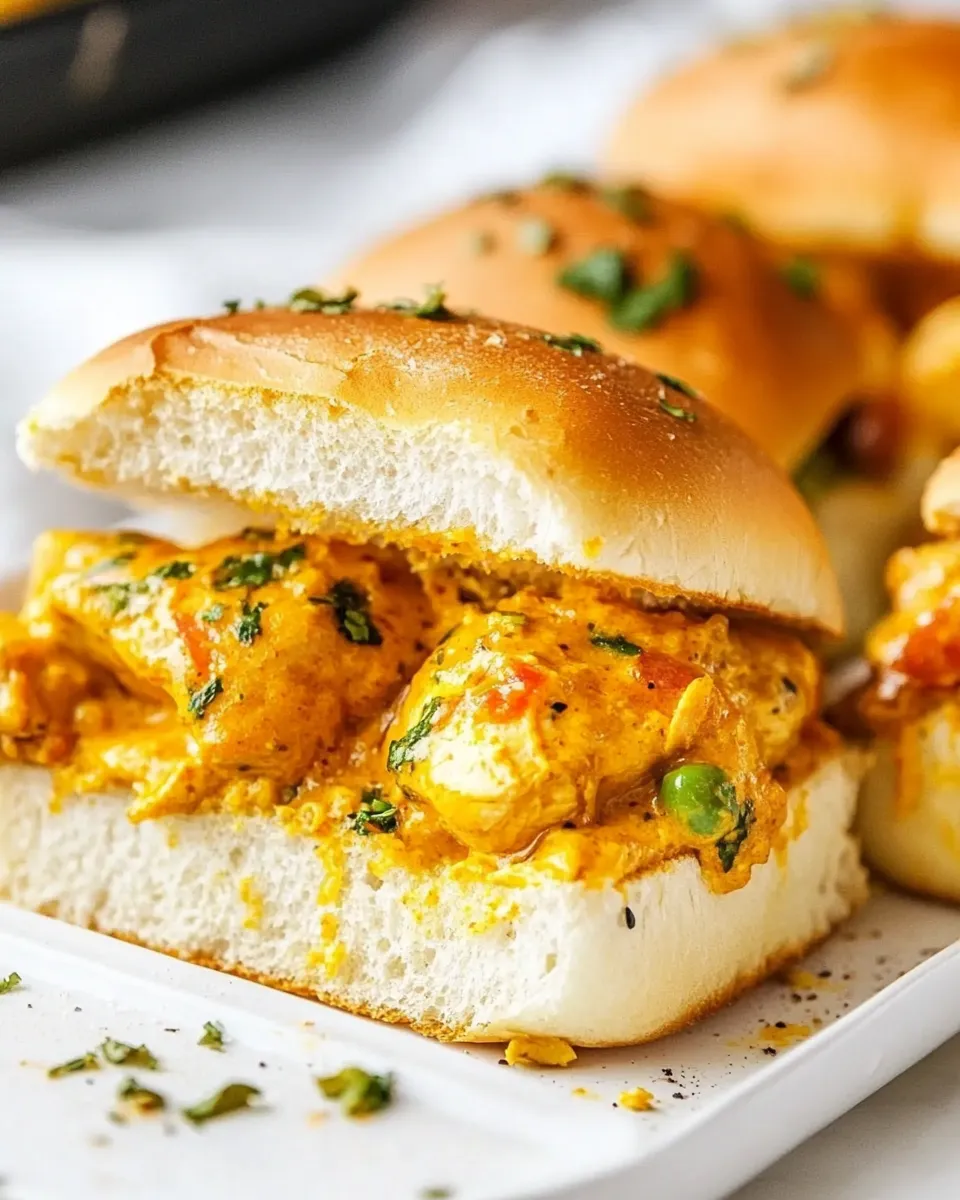Homemade Curried Chicken Sliders photo