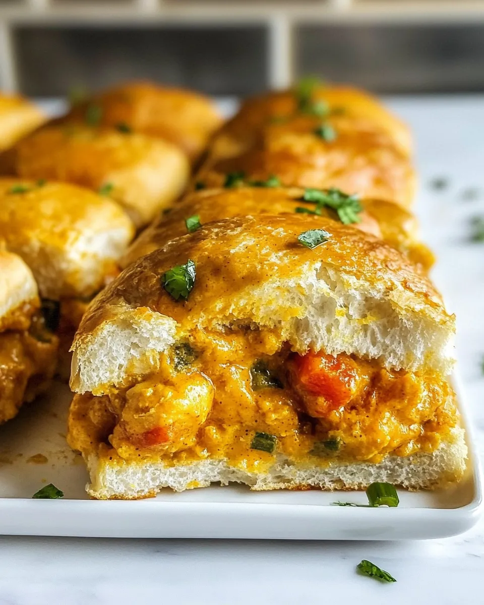 Easy Curried Chicken Sliders recipe photo