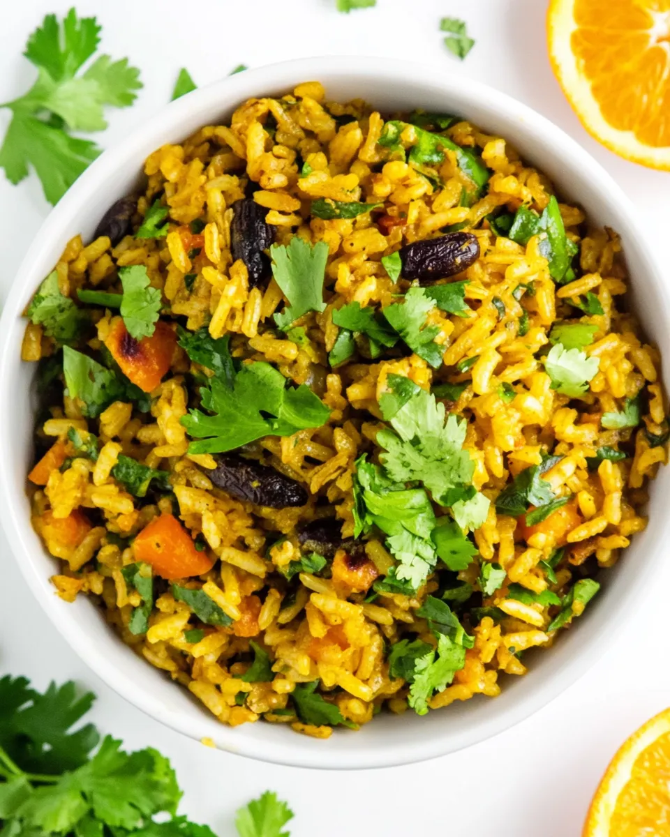 Homemade Curried Rice Salad with Orange photo
