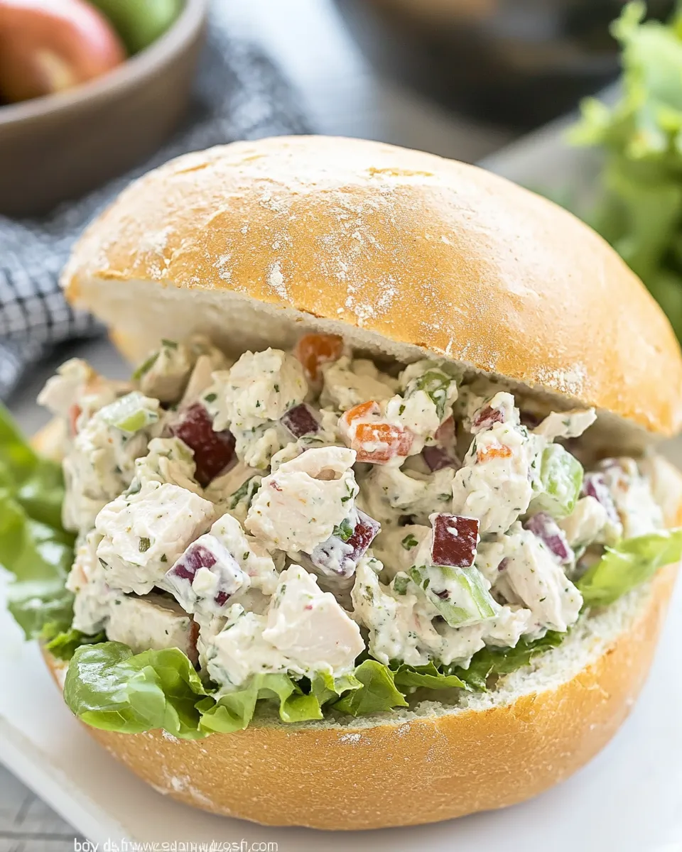 Homemade Curried Turkey Salad Sandwich recipe photo
