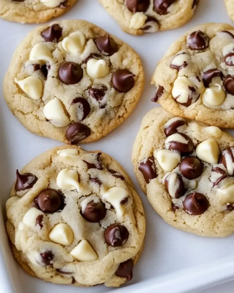 Homemade Dark And White Chocolate Cookies photo