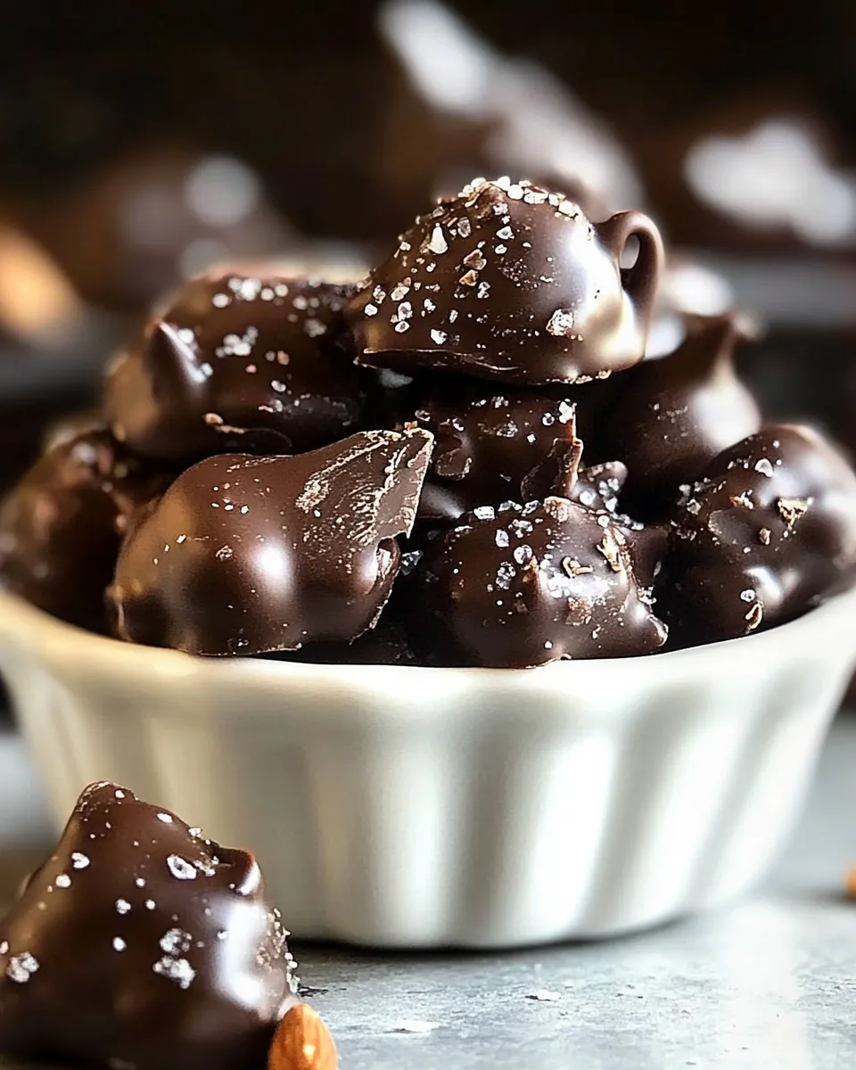 Delicious Dark Chocolate Nut Clusters shot
