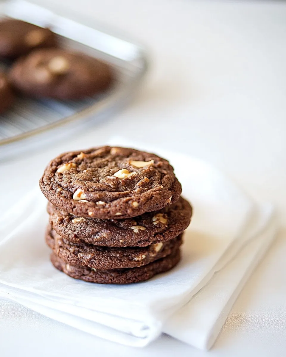 Homemade Dark Chocolate Peanut Butter Cup Cookies photo