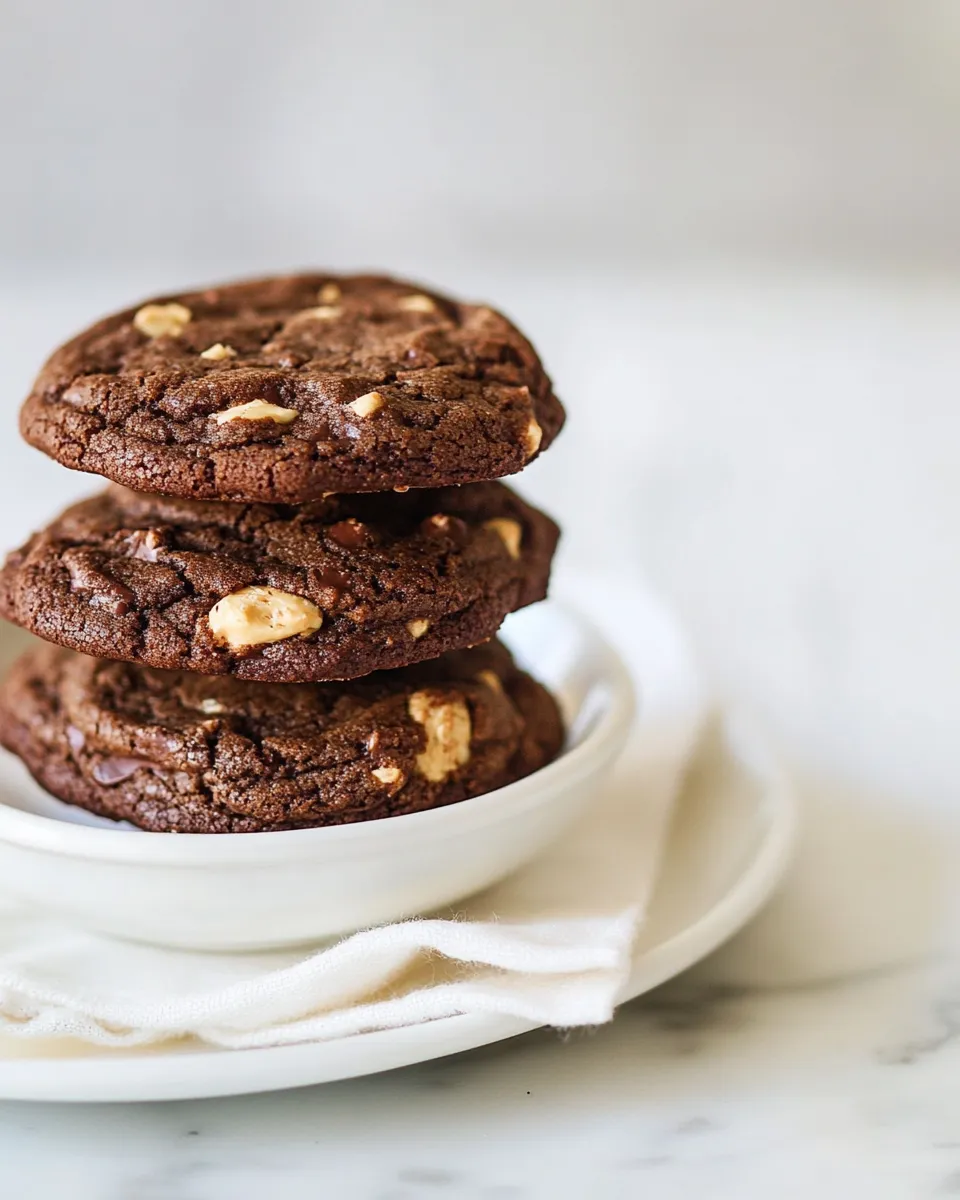 Classic Dark Chocolate Peanut Butter Cup Cookies image