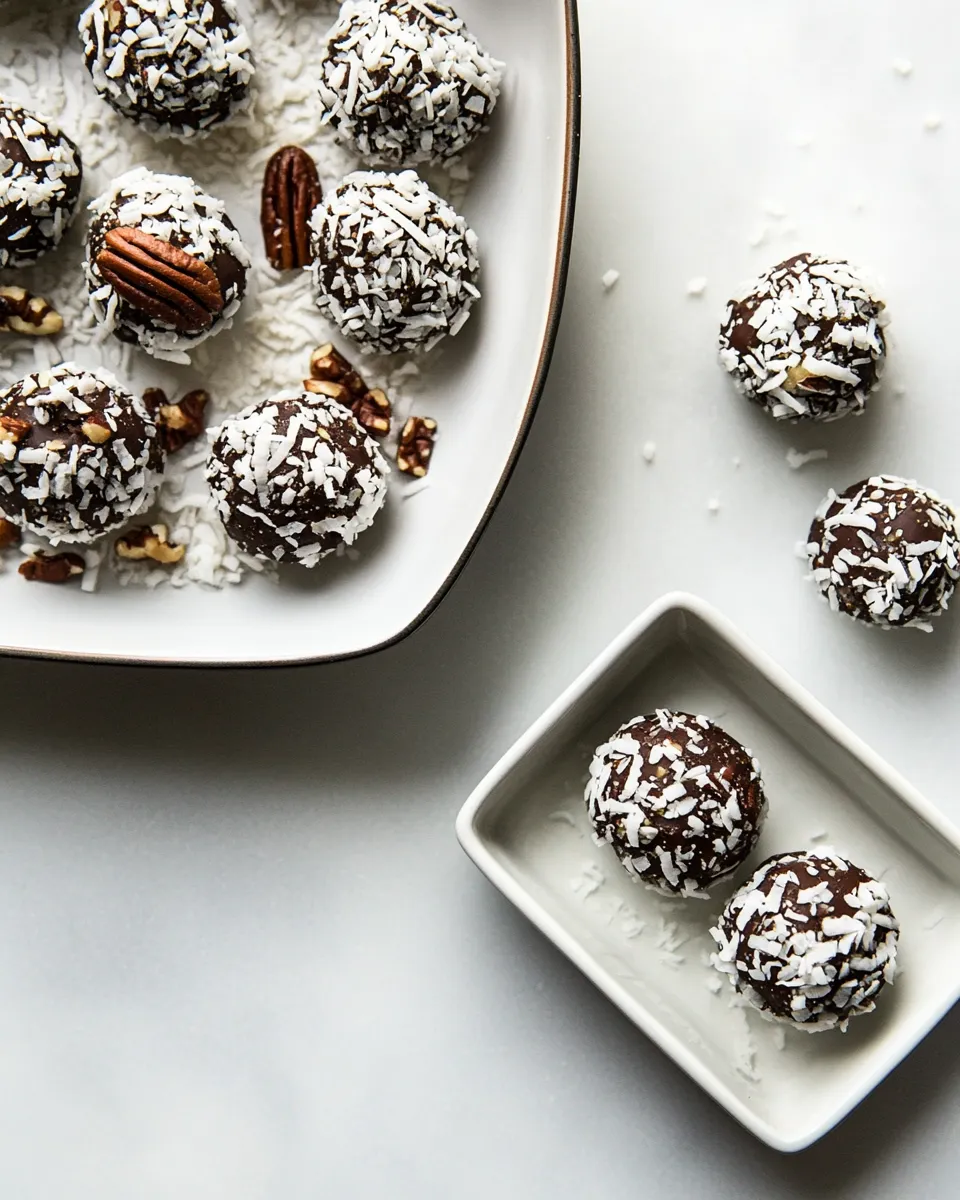 Easy Date, Pecan and Coconut Bites recipe photo