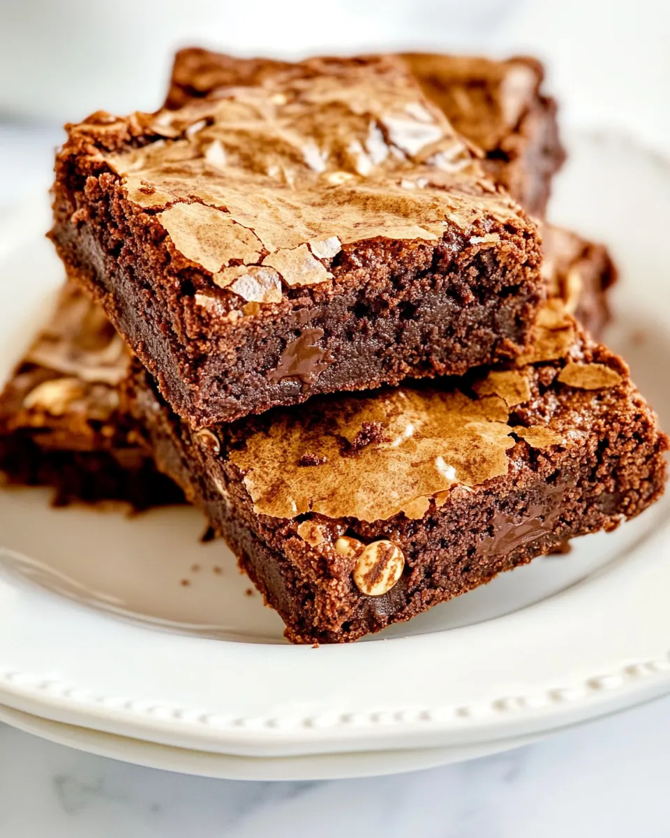 Classic Decadent Kahlua Brownies: Coffee-Infused Chocolate Heaven image