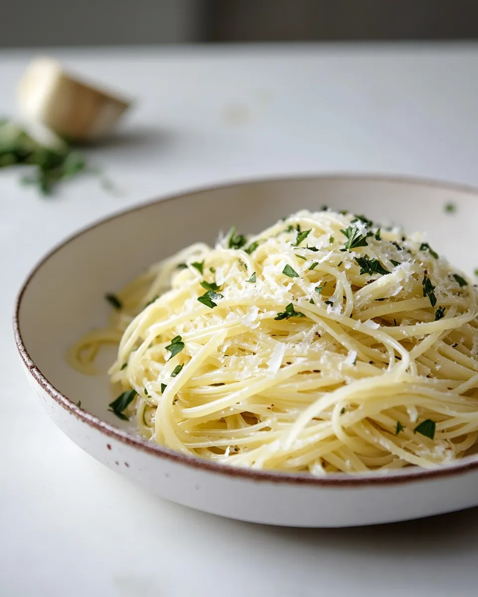 Quick Delicious Angel Hair Pasta dish photo