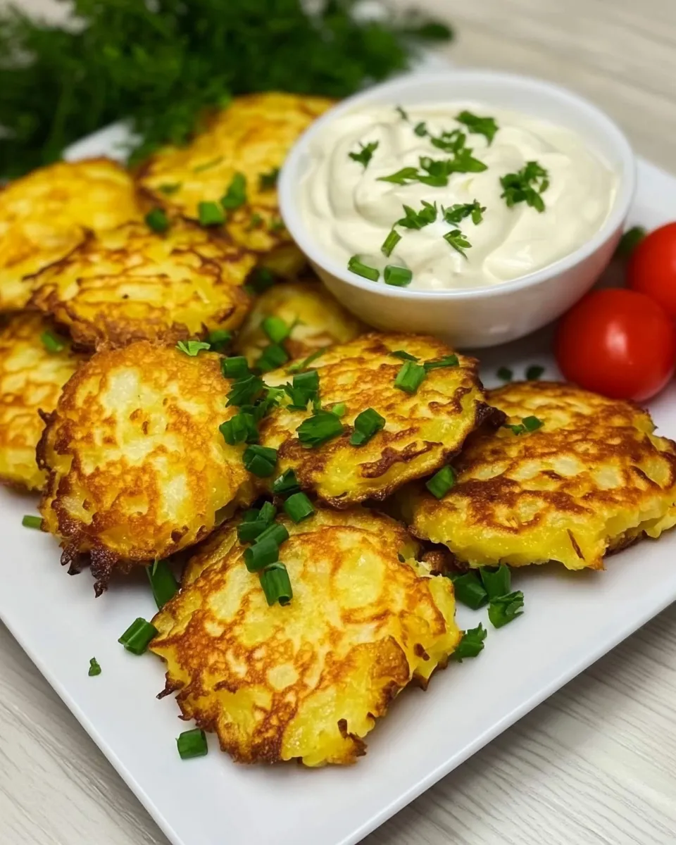 Delicious Deruny (Potato Pancakes) shot