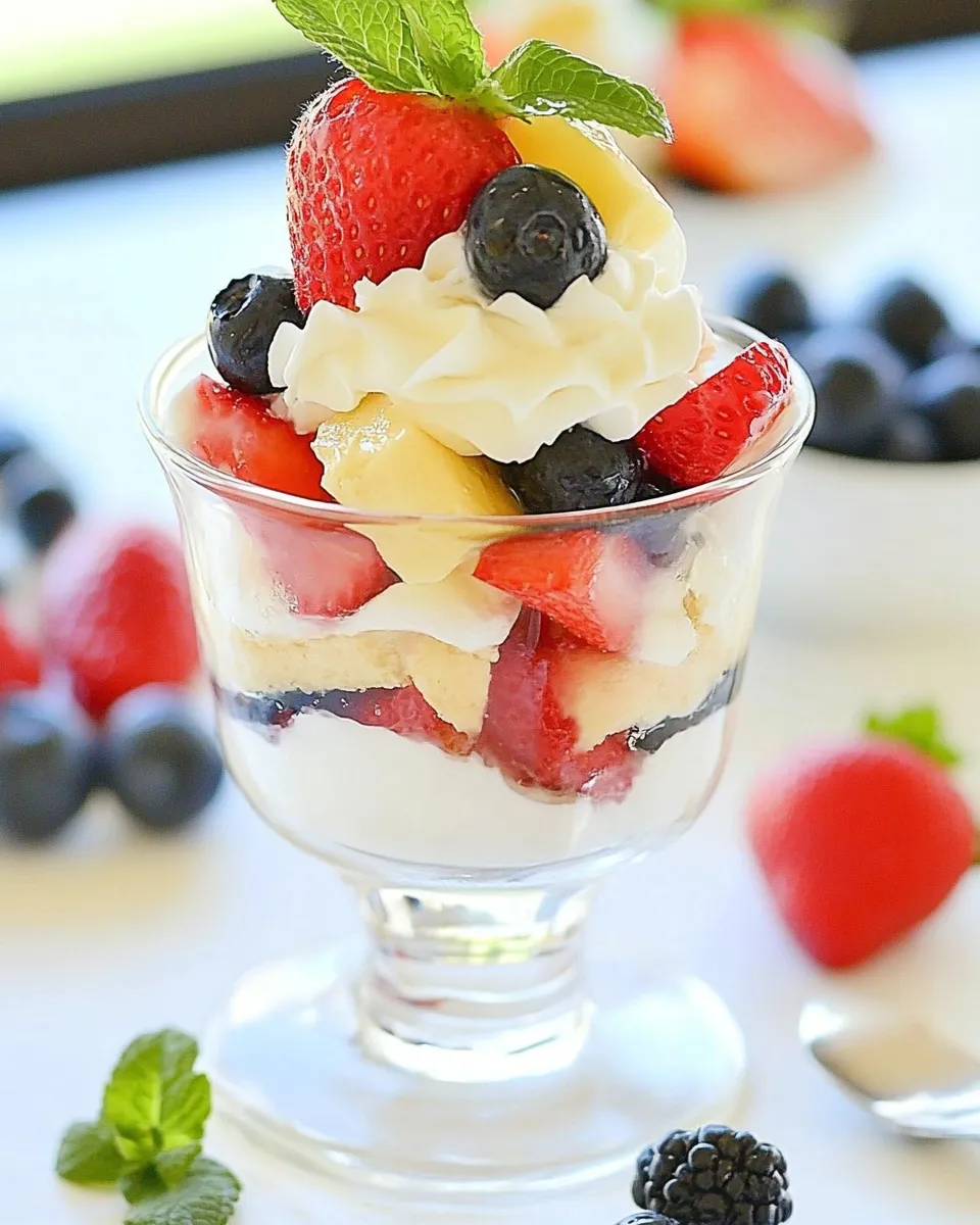 Delicious Dessert Parfait shot