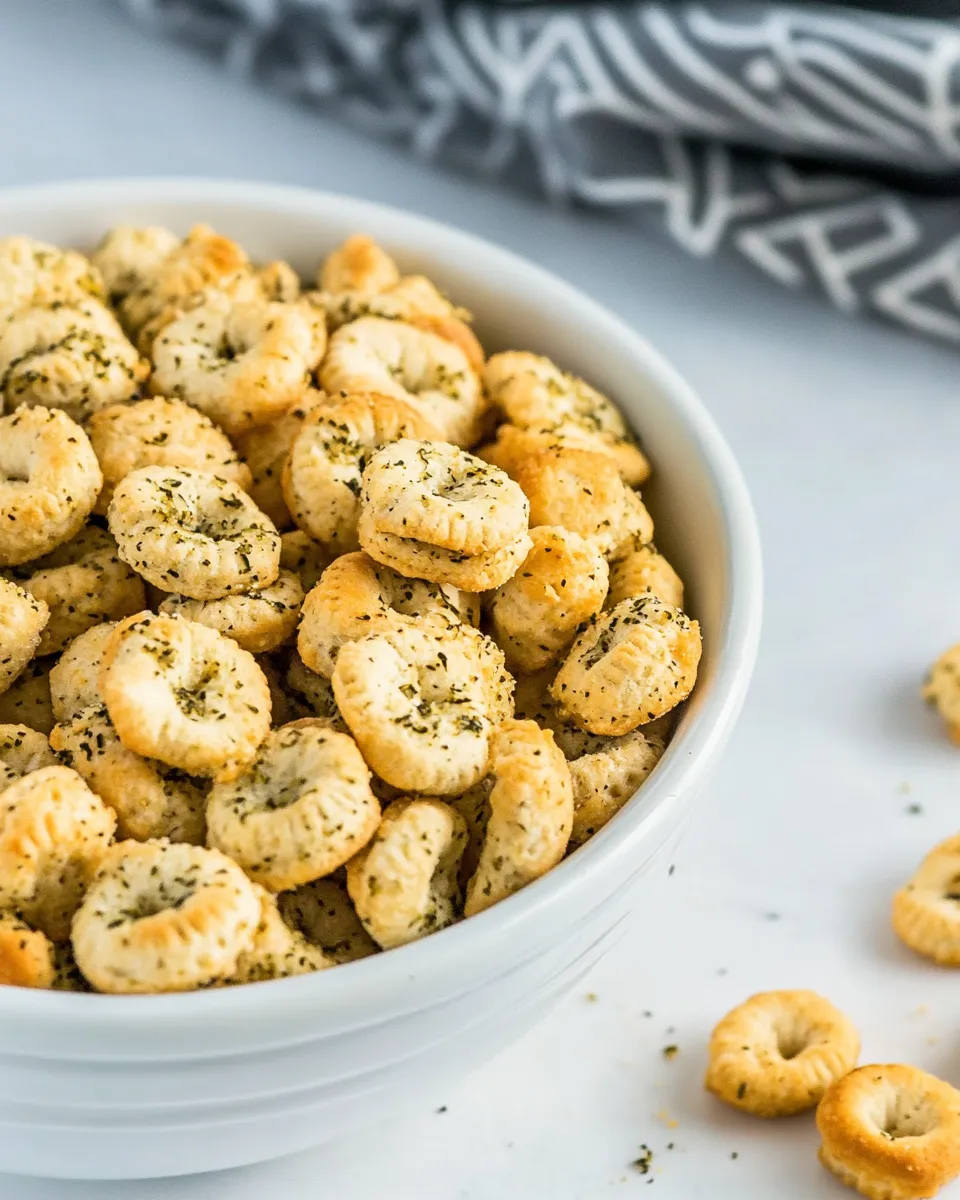 Easy Dill Oyster Crackers shot