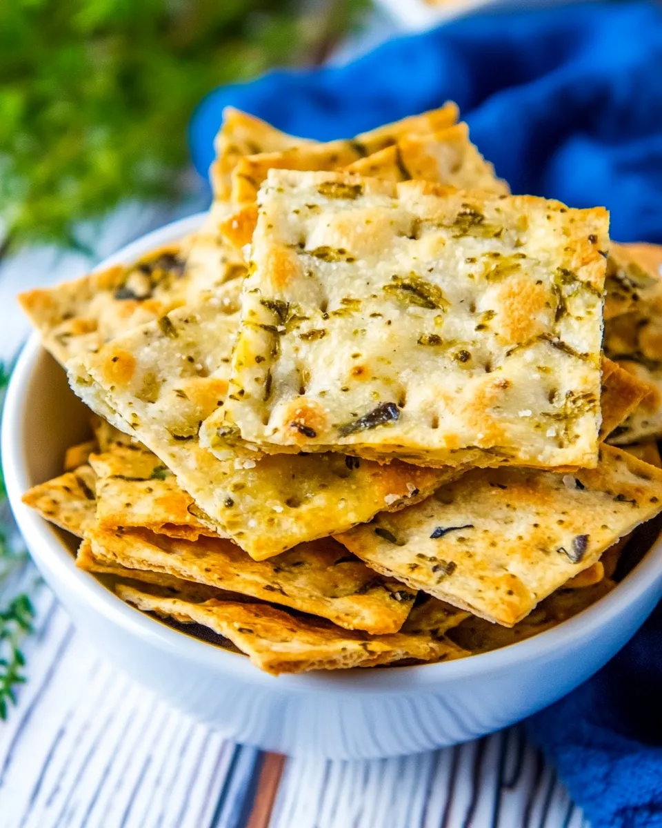 Delicious Dill Pickle Saltines shot