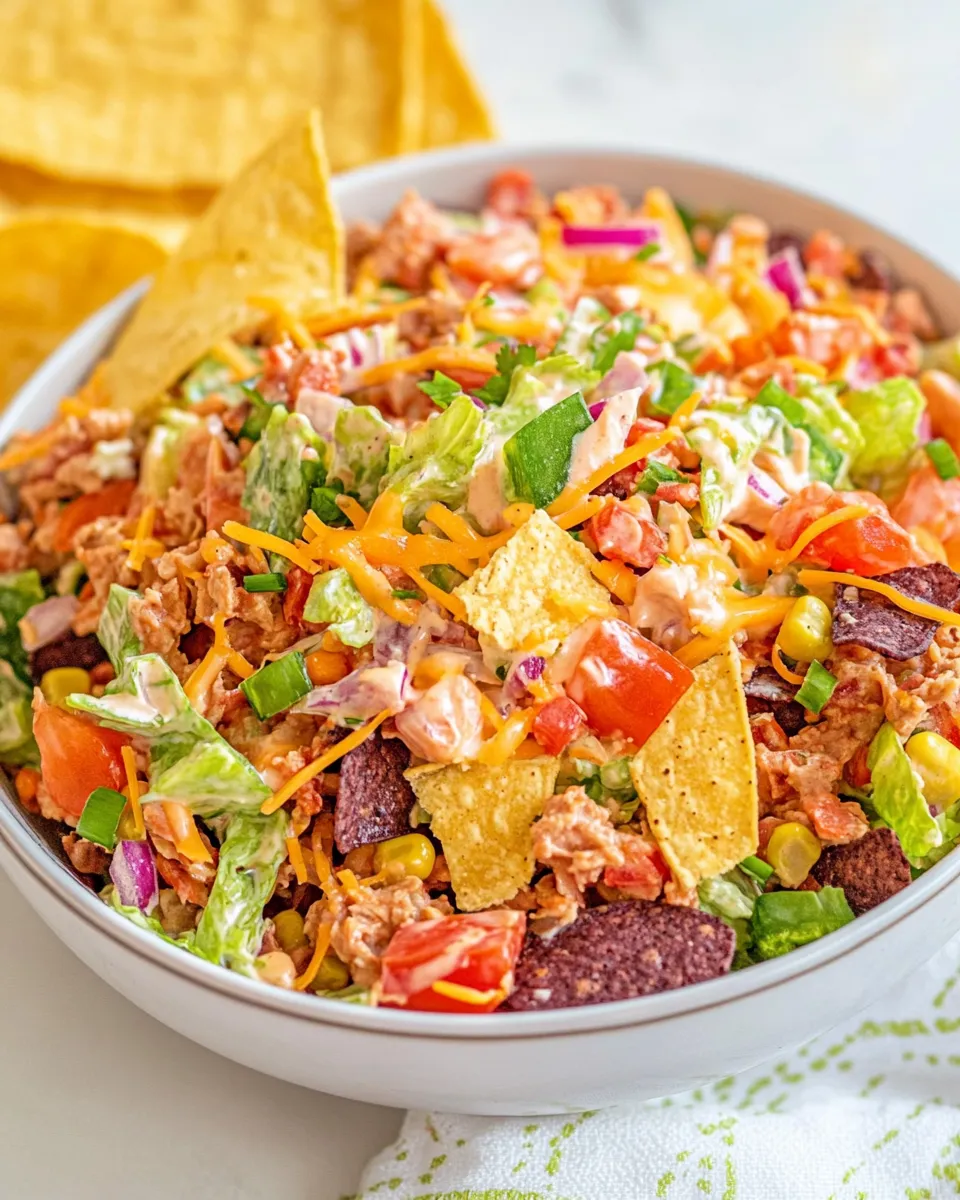 Easy Dorito Taco Salad with Catalina Dressing: Festive Tex-Mex Dinner photo