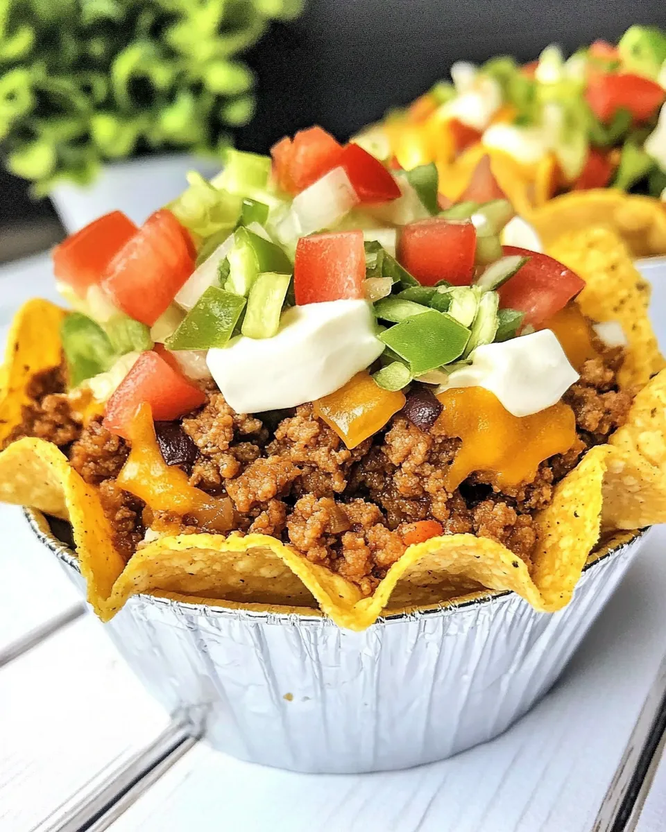 Delicious Doritos Walking Tacos shot