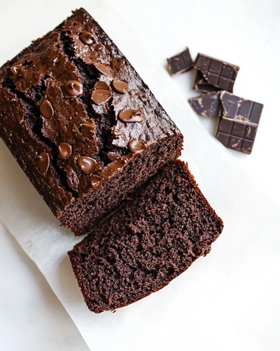 Homemade Double Chocolate Banana Bread photo