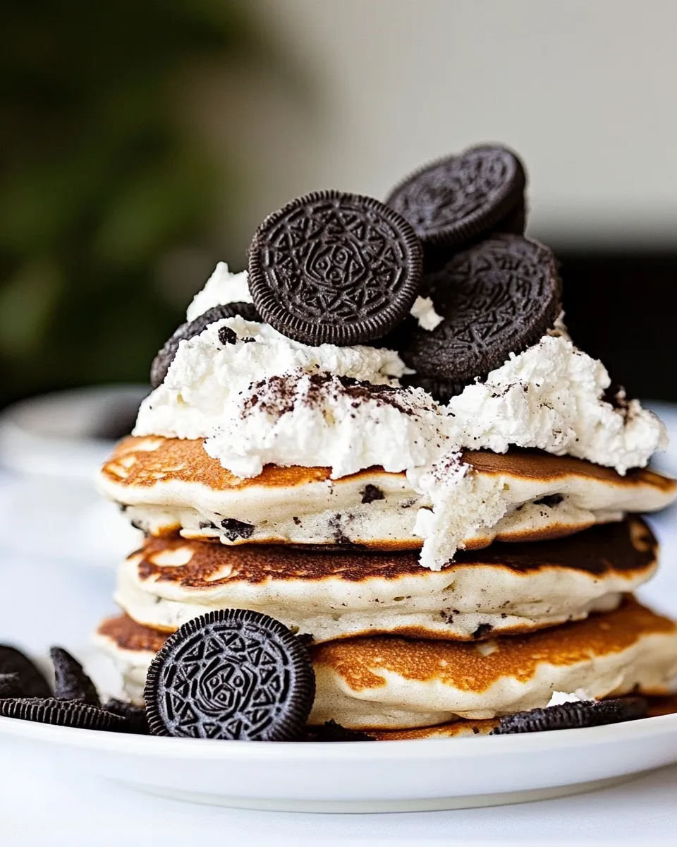Delicious Double Stuff Oreo Pancakes shot