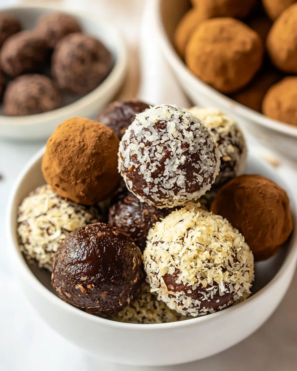 Classic Easy 3-Ingredient Chocolate Truffles (Made with Dates!) image