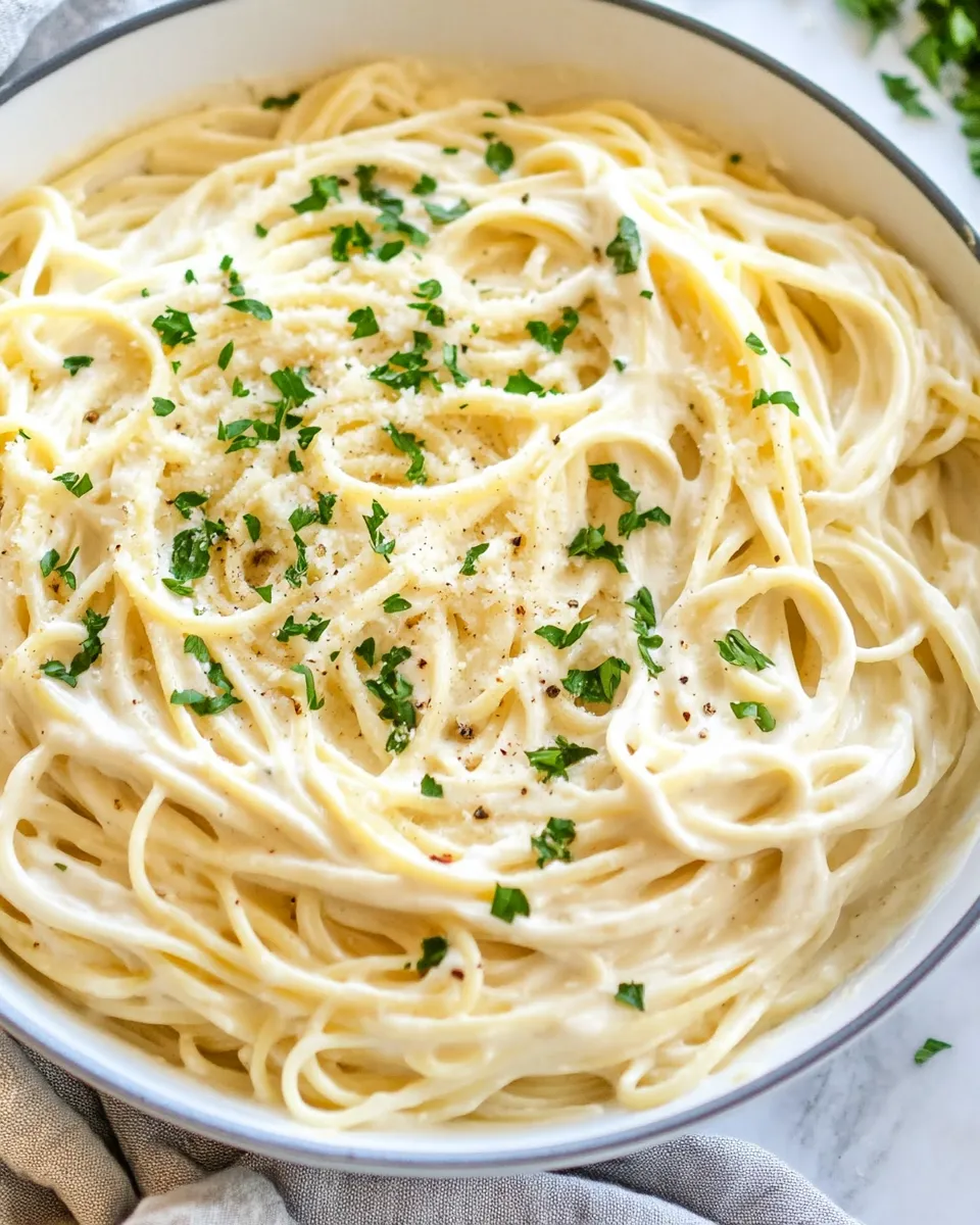 Delicious Easy Alfredo Sauce Recipe shot