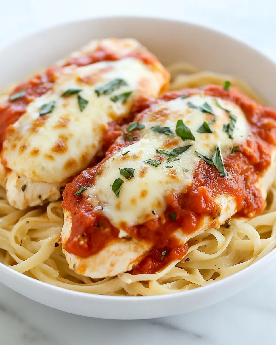 Homemade Easy Baked Chicken Parmesan for Two photo