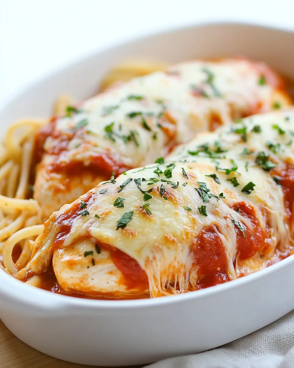 Delicious Easy Baked Chicken Parmesan for Two recipe photo