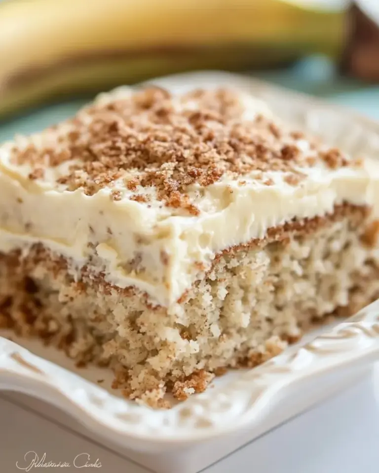 Homemade Easy Banana Cake with Cream Cheese Frosting photo