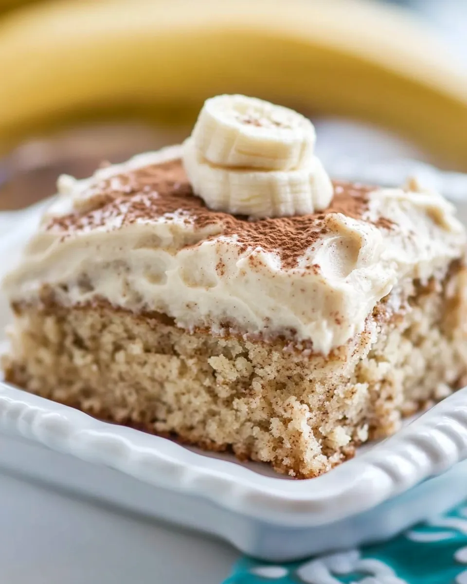 Delicious Easy Banana Cake with Cream Cheese Frosting recipe photo