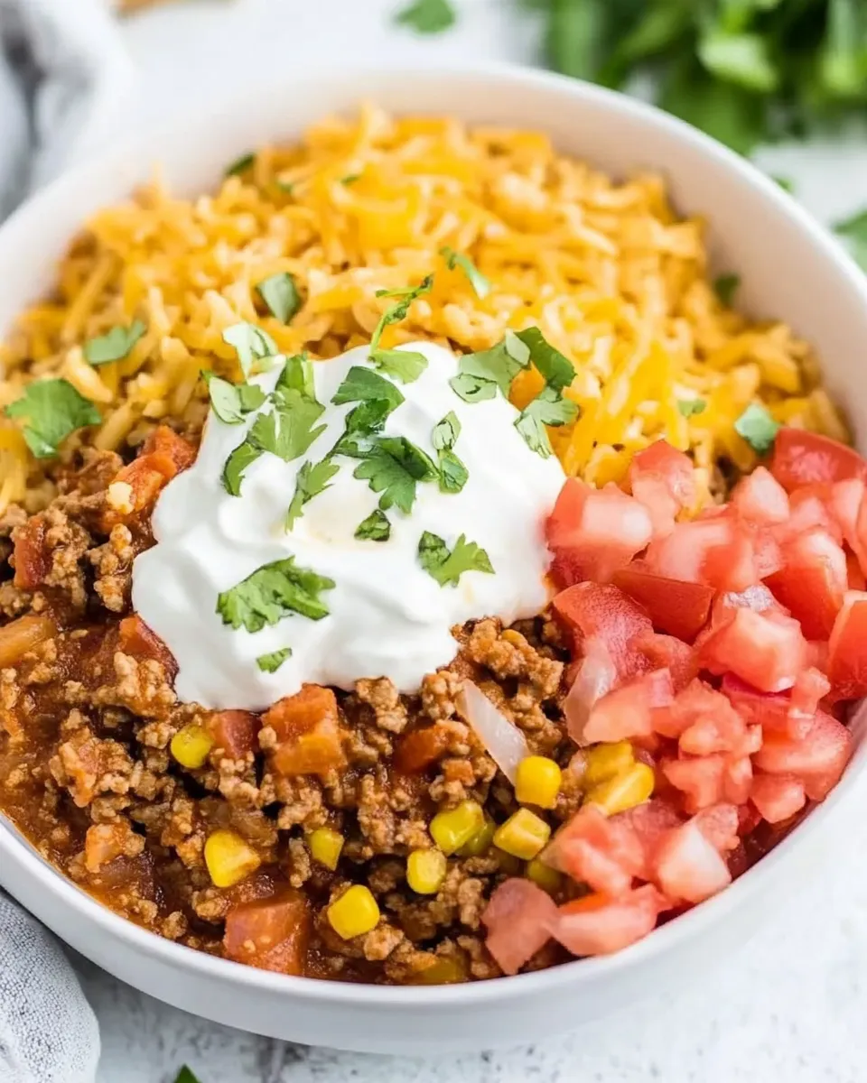 Delicious Easy Beef Burrito Bowl (All In One Pot!) recipe photo