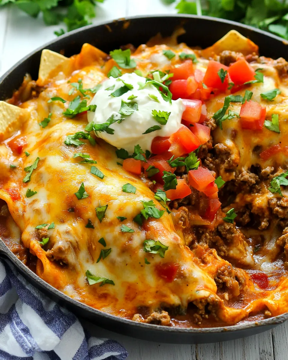 Delicious Easy Beef Burrito Skillet recipe photo