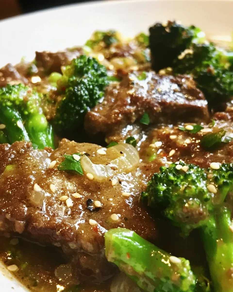 Quick Easy Beef and Broccoli Freezer Meal Recipe shot