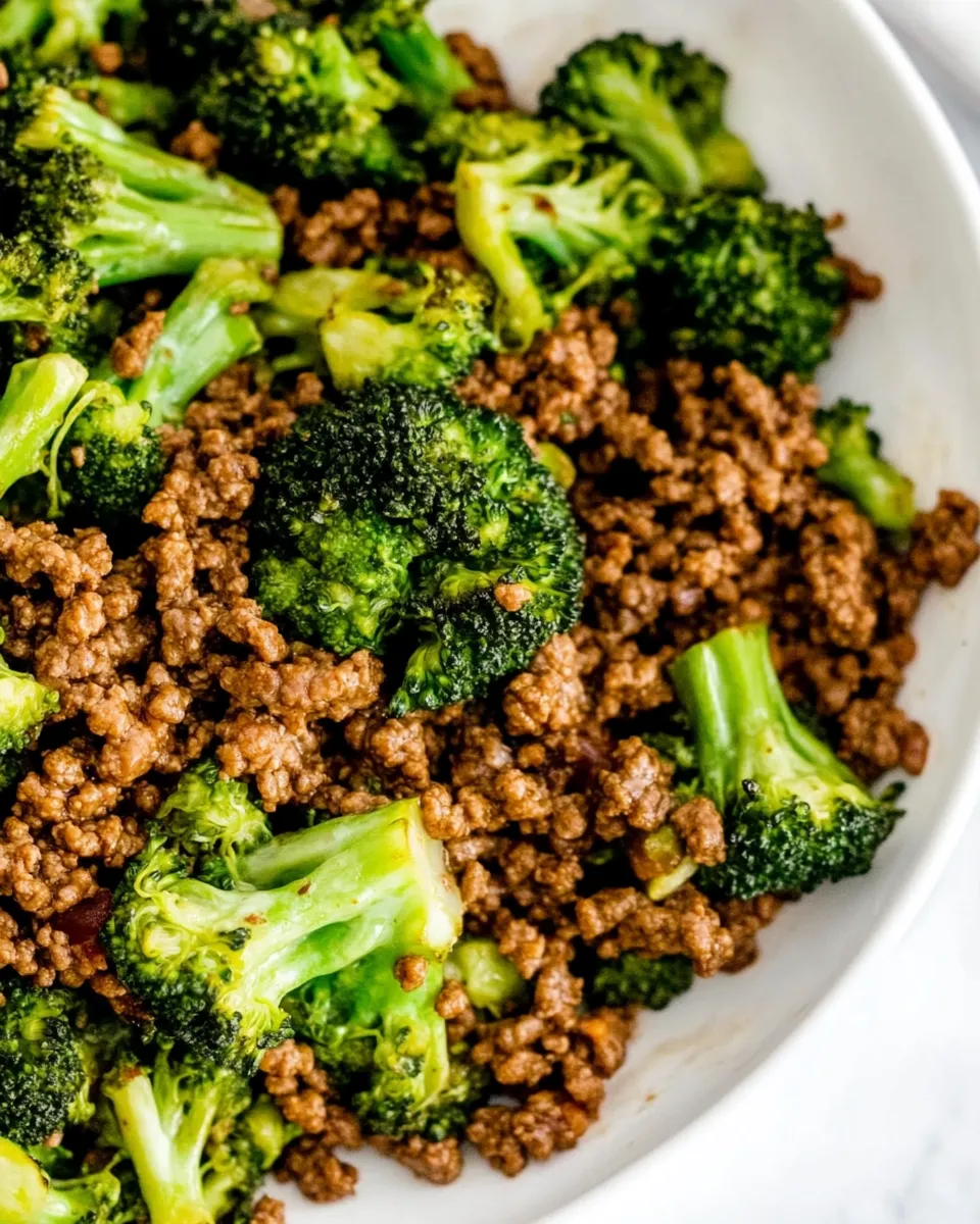 Classic Easy Beef and Broccoli (with Ground Beef) image