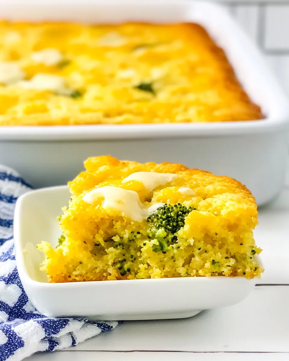 Quick Easy Broccoli Cornbread dish photo