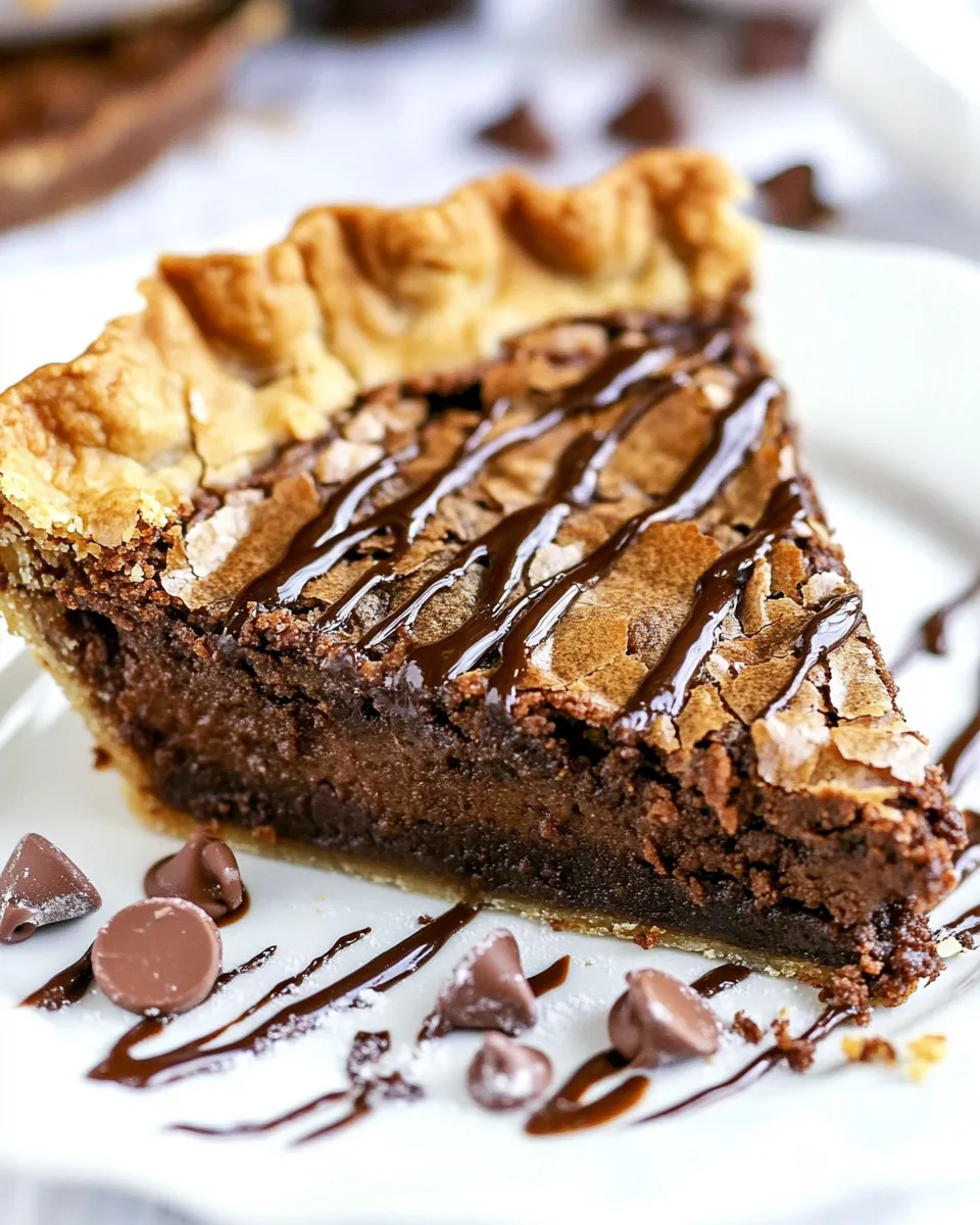 Delicious Easy Brownie Pie recipe photo