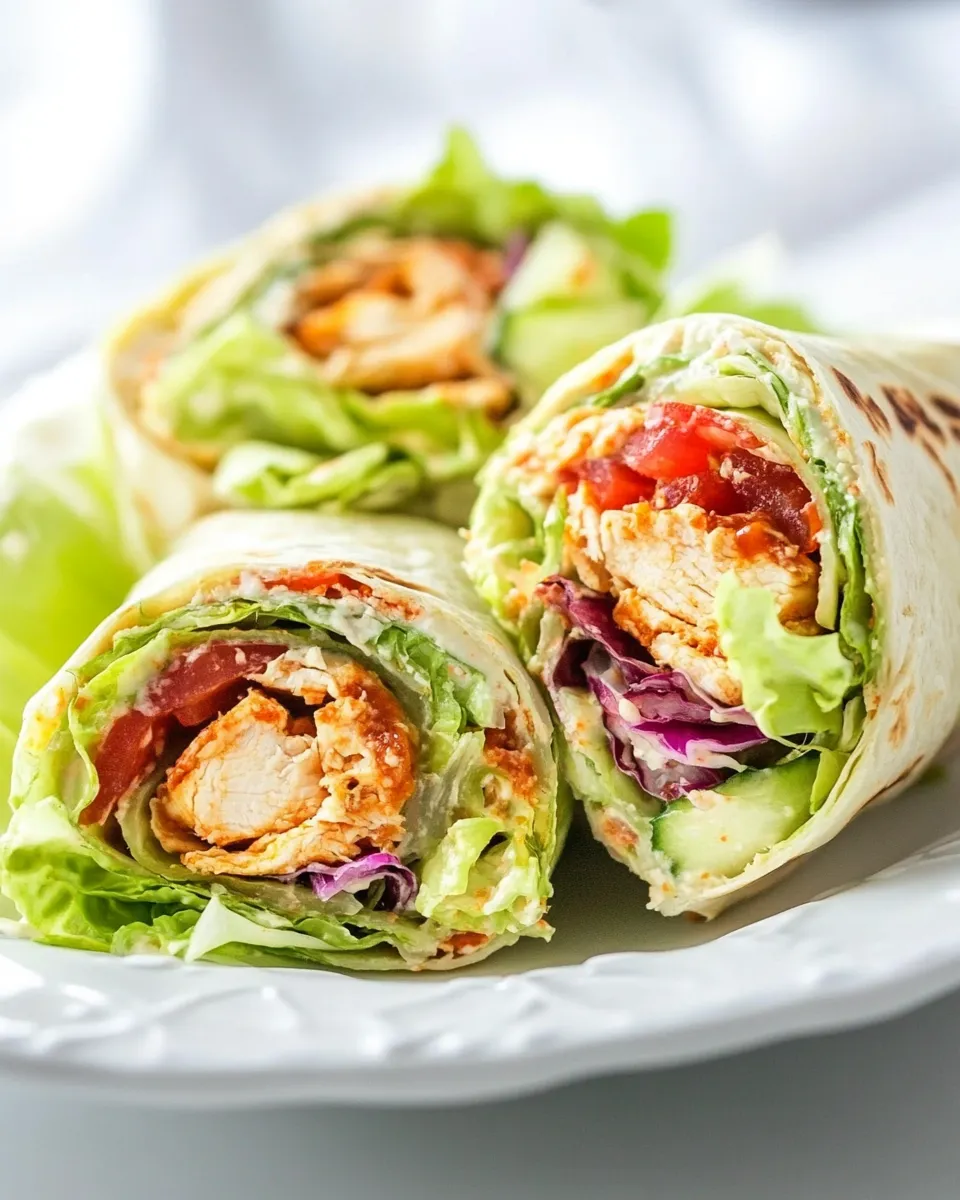 Homemade Easy Buffalo Chicken Wraps photo