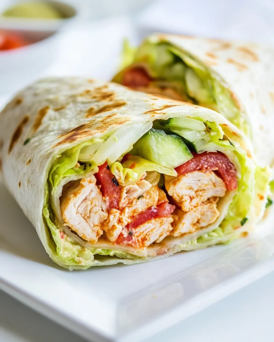 Delicious Easy Buffalo Chicken Wraps recipe photo