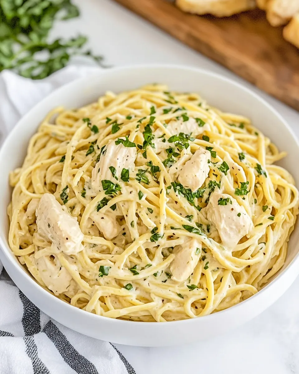 Quick Easy Chicken Alfredo Recipe recipe photo