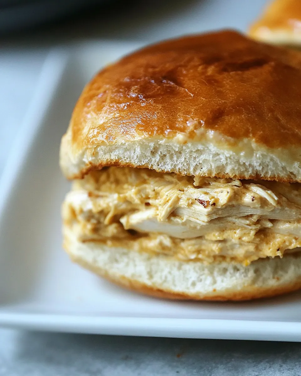 Quick Easy Chicken Melts shot