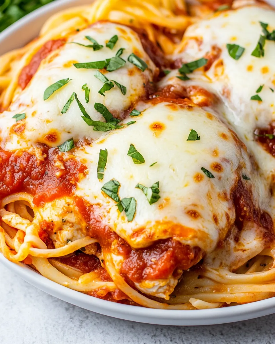 Quick Easy Chicken Parmesan shot