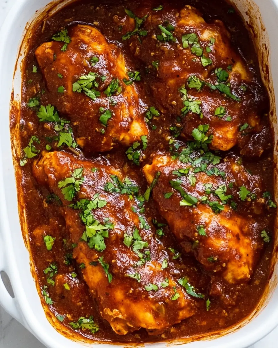 Homemade Easy Chicken with Enchilada Sauce photo