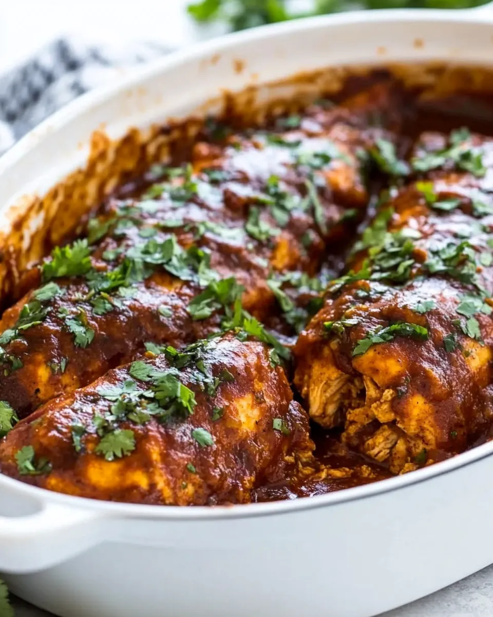 Classic Easy Chicken with Enchilada Sauce image