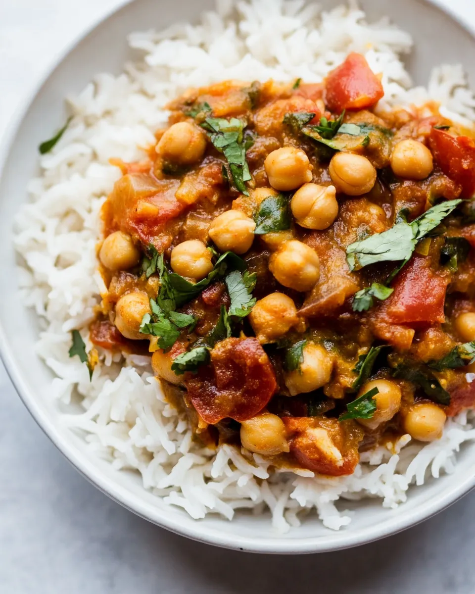 Delicious Easy Chickpea Coconut Curry recipe photo