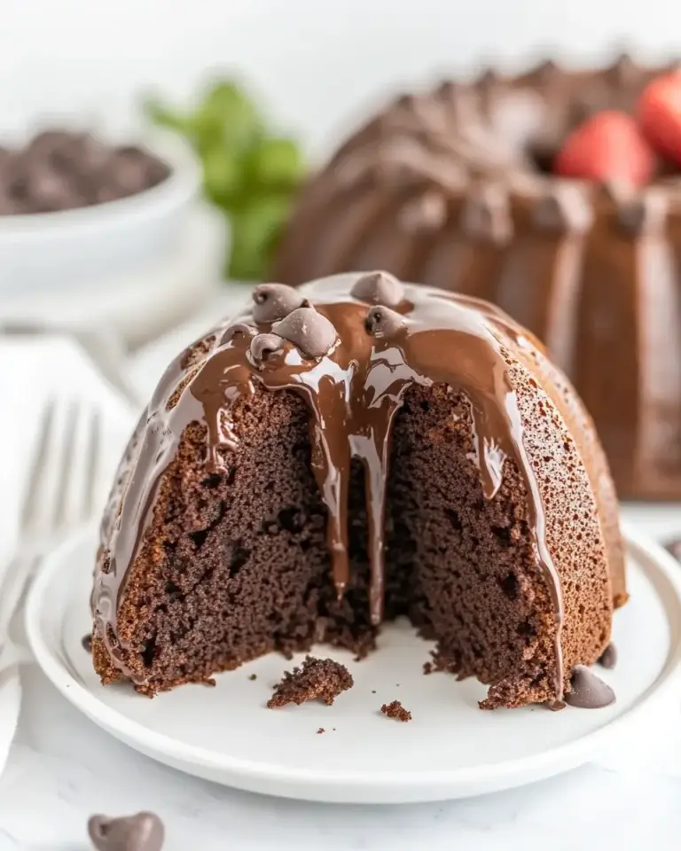 Homemade Easy Chocolate Bundt Cake Recipe (From Scratch) image