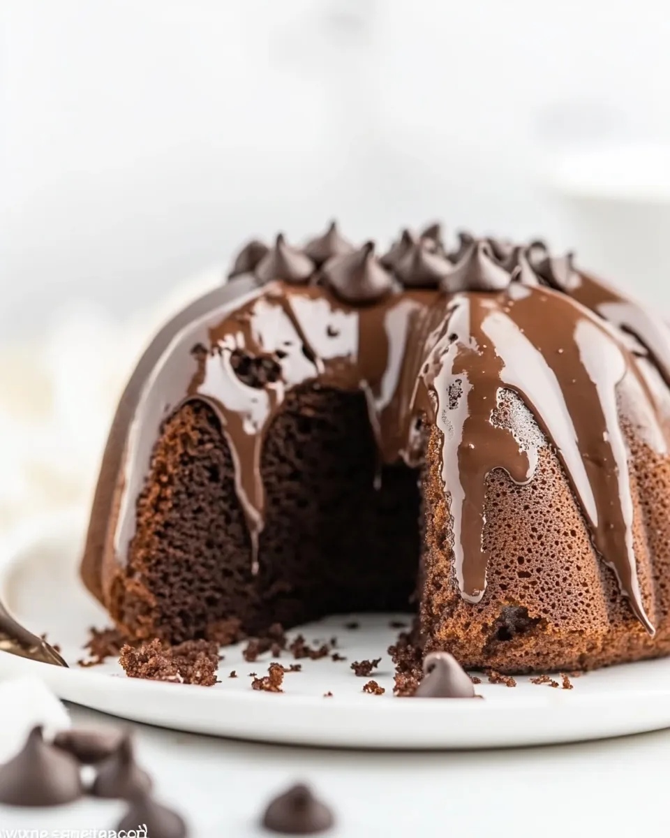Quick Easy Chocolate Bundt Cake Recipe (From Scratch) recipe image