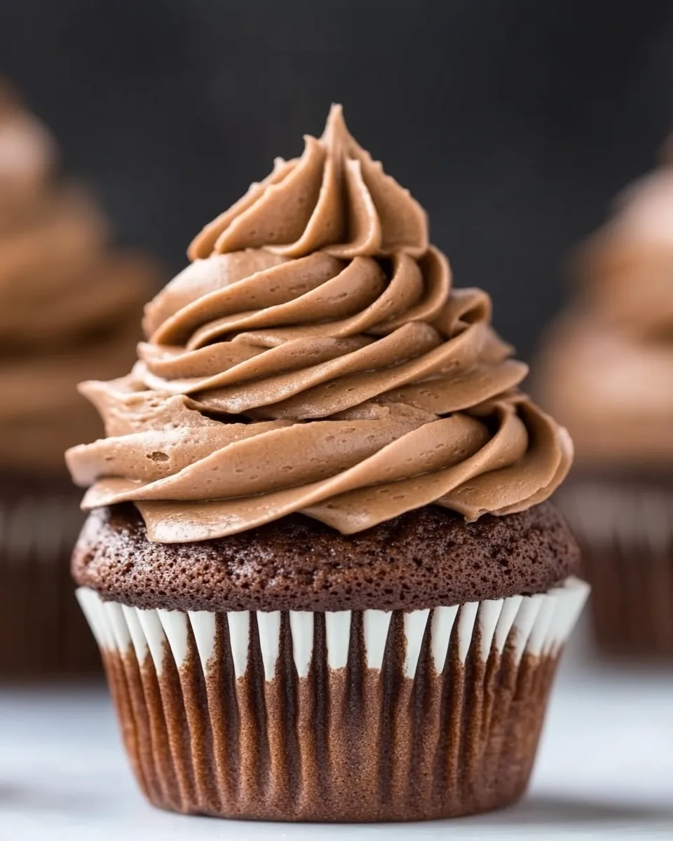 Quick Easy Chocolate Cupcakes shot