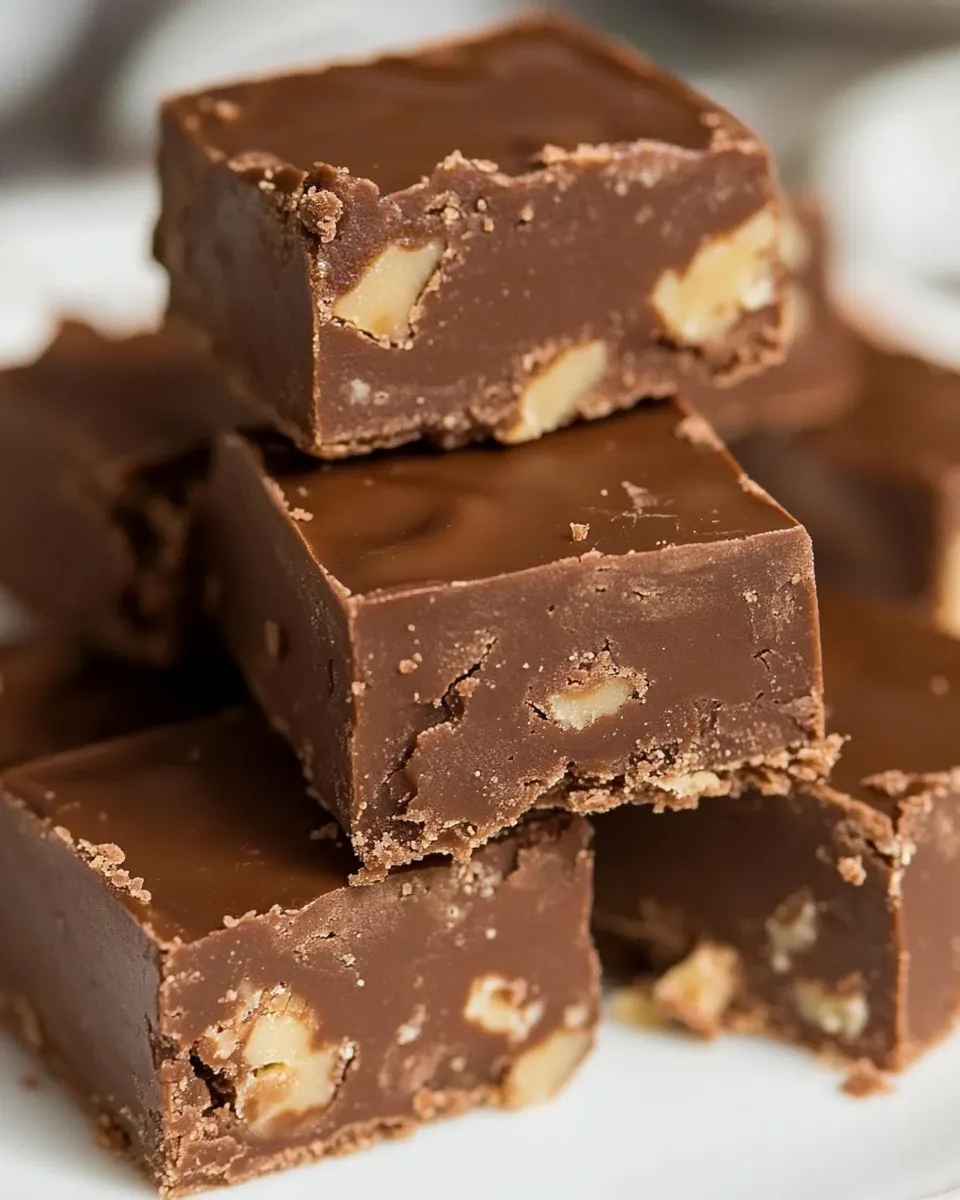 Quick Easy Chocolate Fudge Recipe dish photo