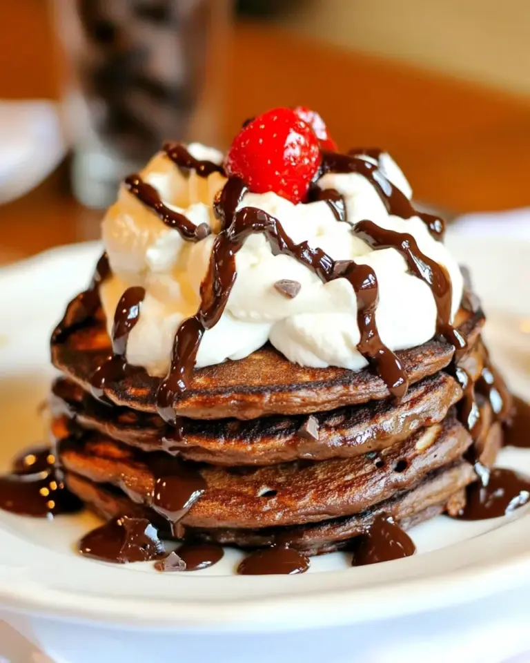 Homemade Easy Chocolate Pancakes photo