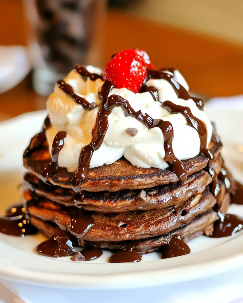 Homemade Easy Chocolate Pancakes photo